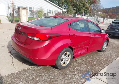 2014 Hyundai Elantra Se from USA, damaged, VIN KMHDH4AE8EU160991